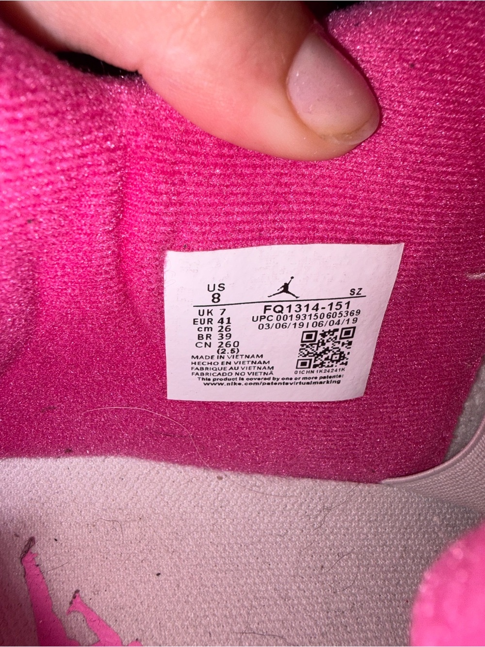 Jordan 4s Hyper Violet - Picture 5 of 5